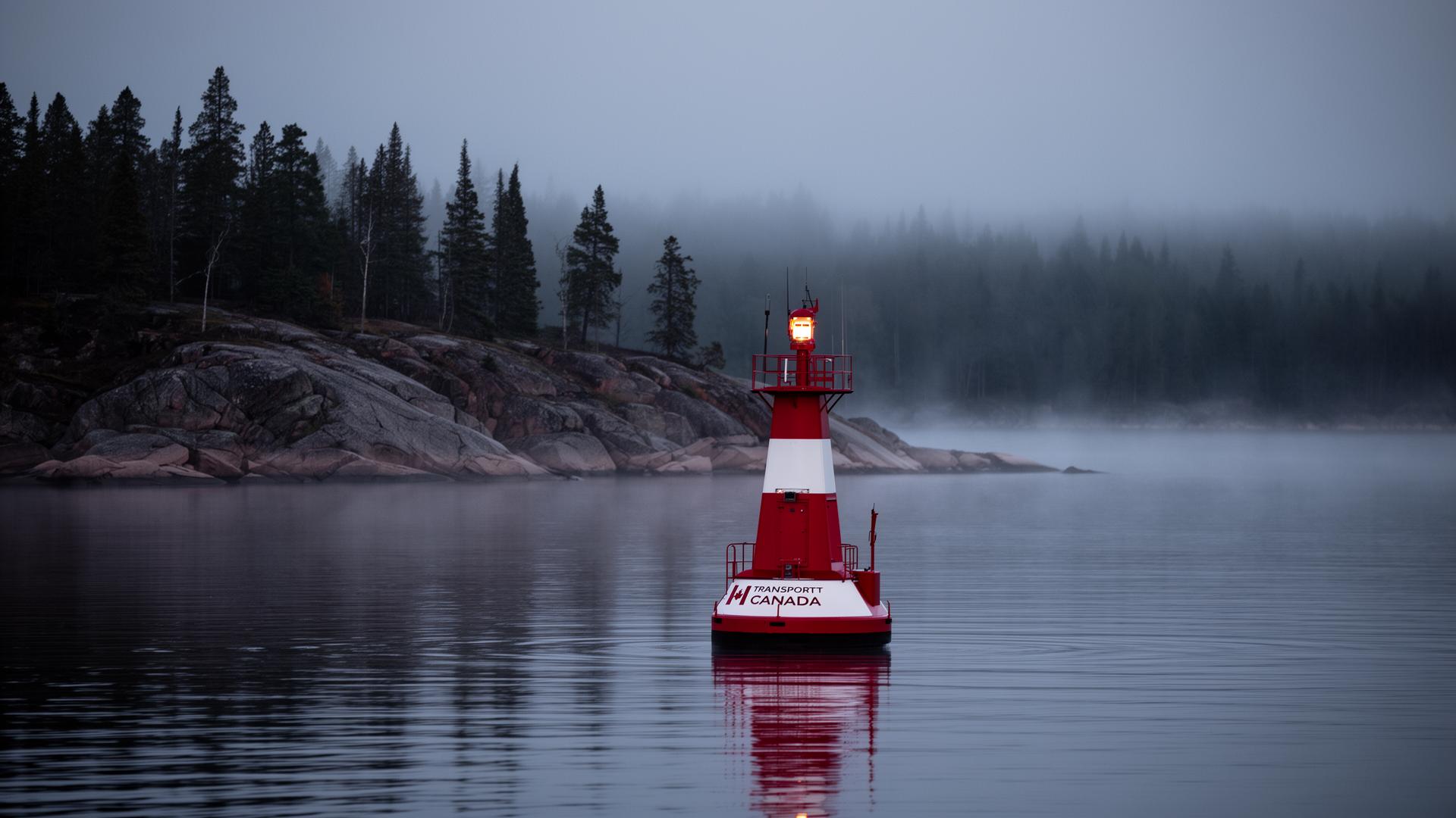 Canadian marine buoy